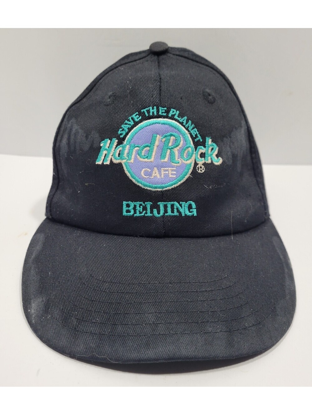 Hard Rock Cafe Save The Planet Beijing Snapback Cap Hat Embroidered Logo